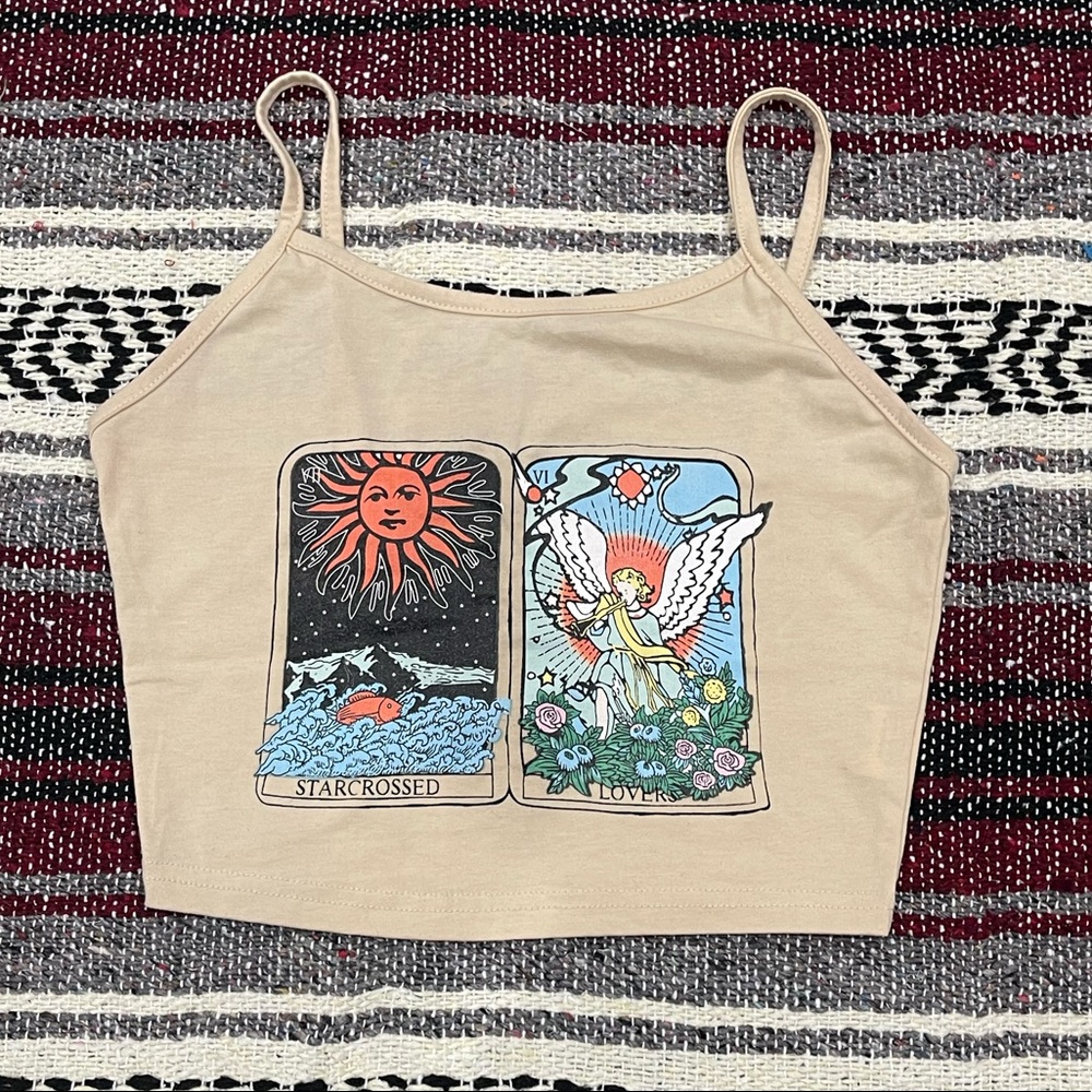 Tarot Cards Cropped Shirt